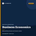 CA FOUNDATION BUSINESS ECONOMICS VERY IMPORTANT MCQs