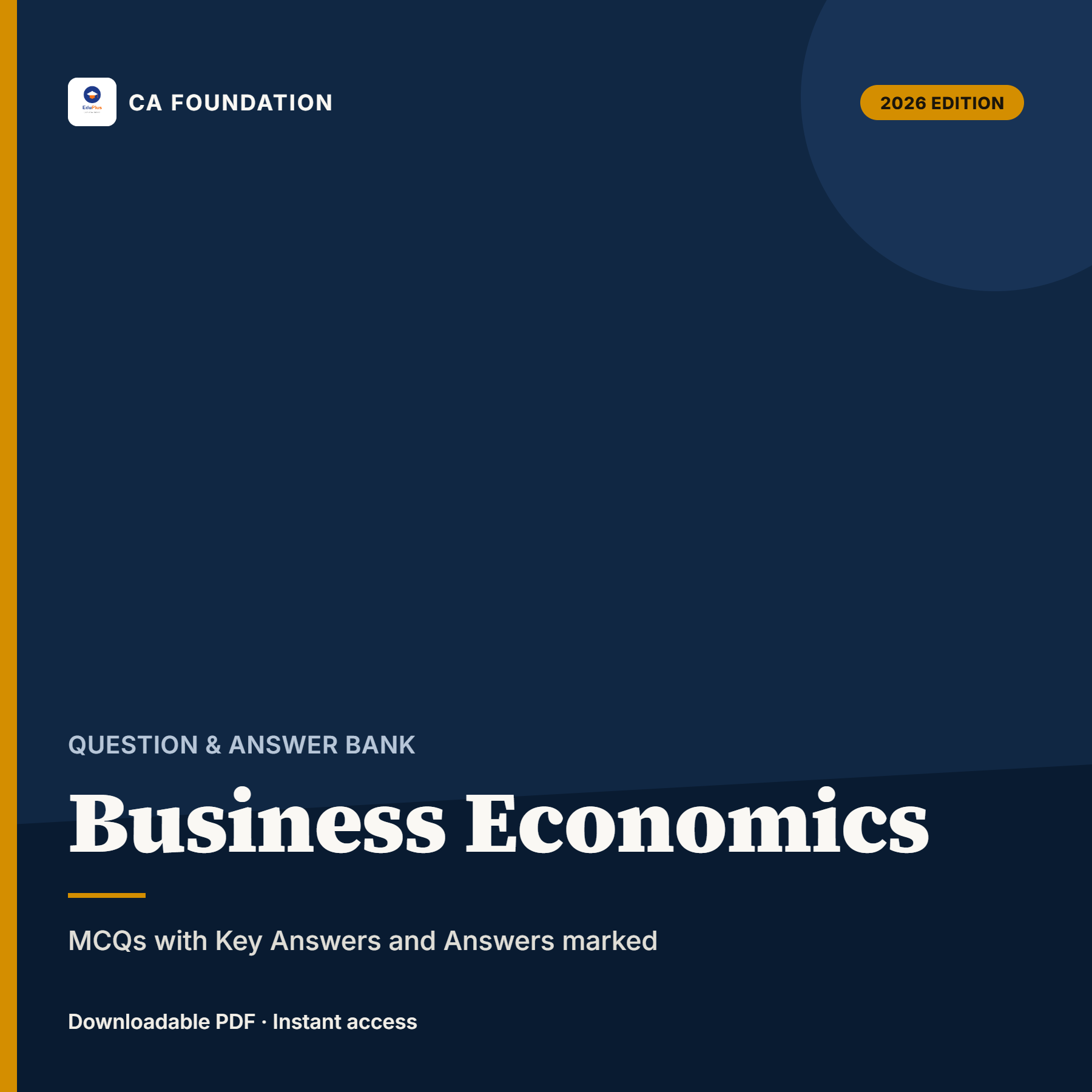 CA FOUNDATION BUSINESS ECONOMICS VERY IMPORTANT MCQs