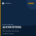 CA FOUNDATION ACCOUNTING MOST IMPORTANT QUESTIONS